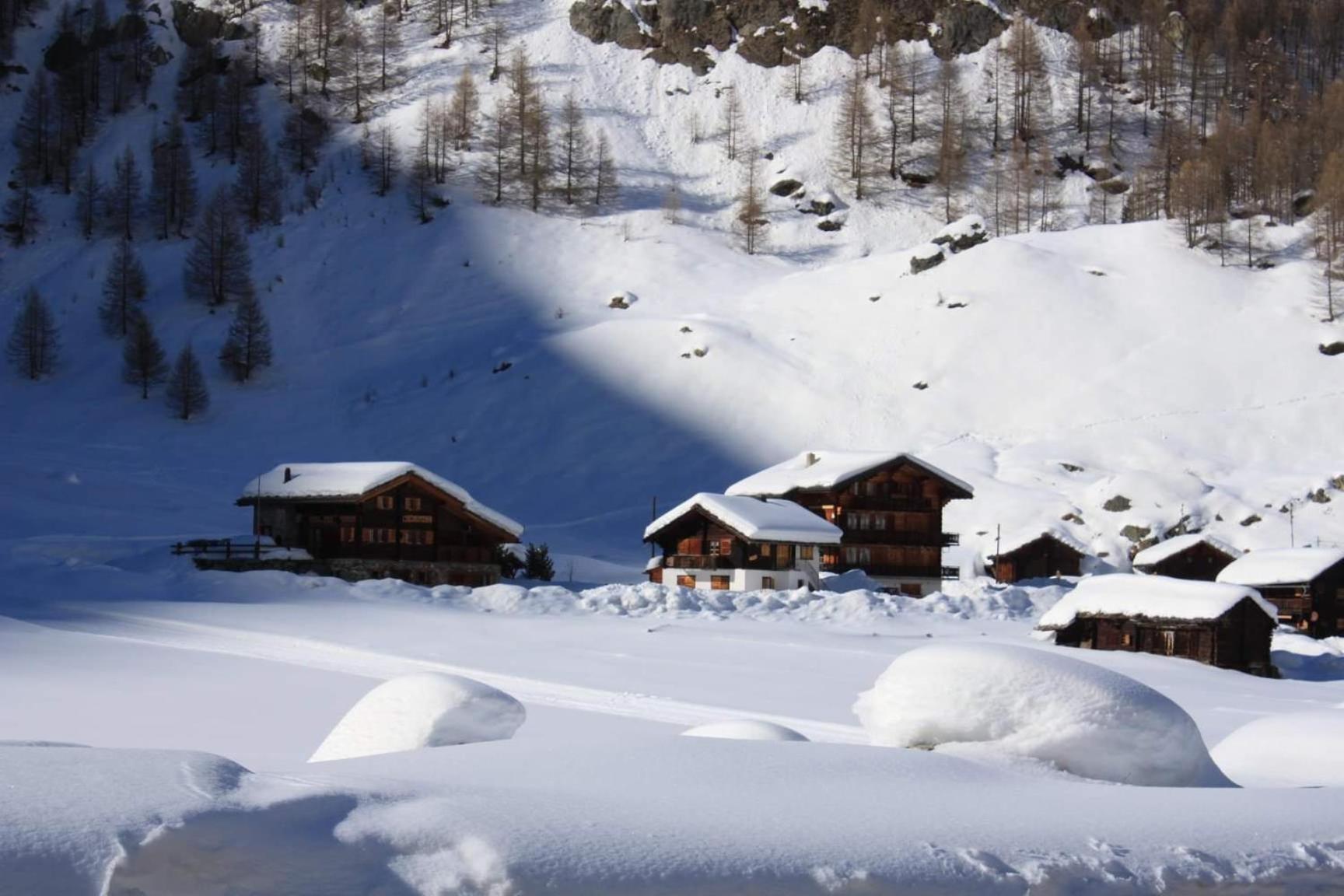 Le Panorama - Appartement à Arolla face aux montagnes à 150m des pistes Evolène Exterior foto