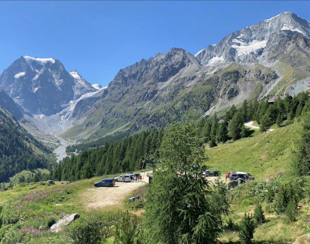 Le Panorama - Appartement à Arolla face aux montagnes à 150m des pistes Evolène Exterior foto
